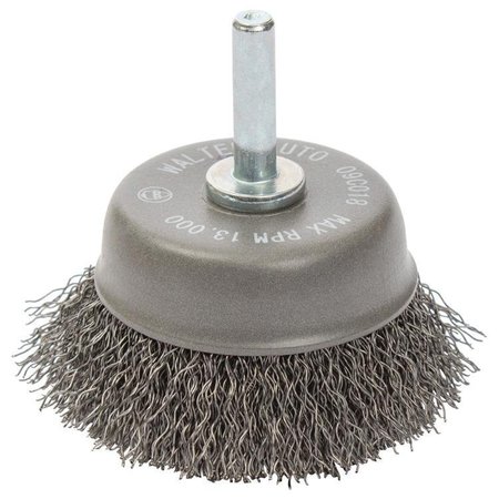WALTER SURFACE TECHNOLOGIES Allsteel 2-3/8 in. Mtd Cup Brush 09C018
